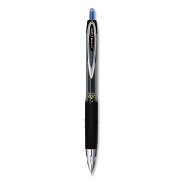 uni-ball® Signo 207 Gel Pen, Retractable, Micro 0.5 Mm, Blue Ink, Smoke-black-blue Barrel, Dozen freeshipping - TVN Wholesale